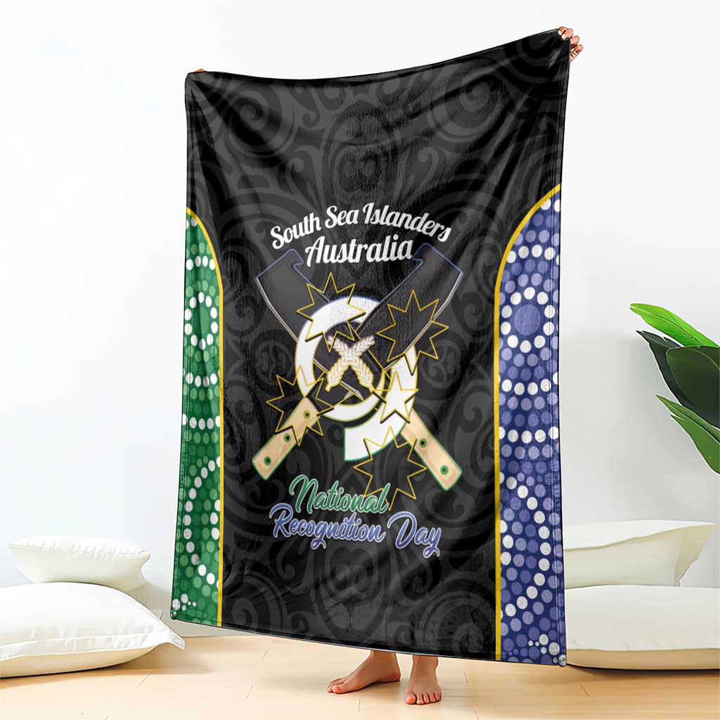 South Sea Islanders National Recognition Day Blanket Australia Aboriginal Vanuatu Pig Tusk LT14 - Polynesian Pride