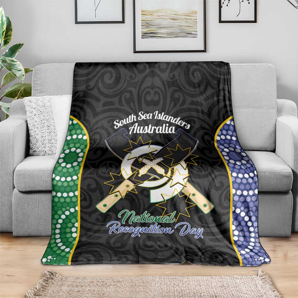 South Sea Islanders National Recognition Day Blanket Australia Aboriginal Vanuatu Pig Tusk LT14 - Polynesian Pride