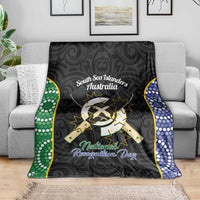 South Sea Islanders National Recognition Day Blanket Australia Aboriginal Vanuatu Pig Tusk LT14 - Polynesian Pride