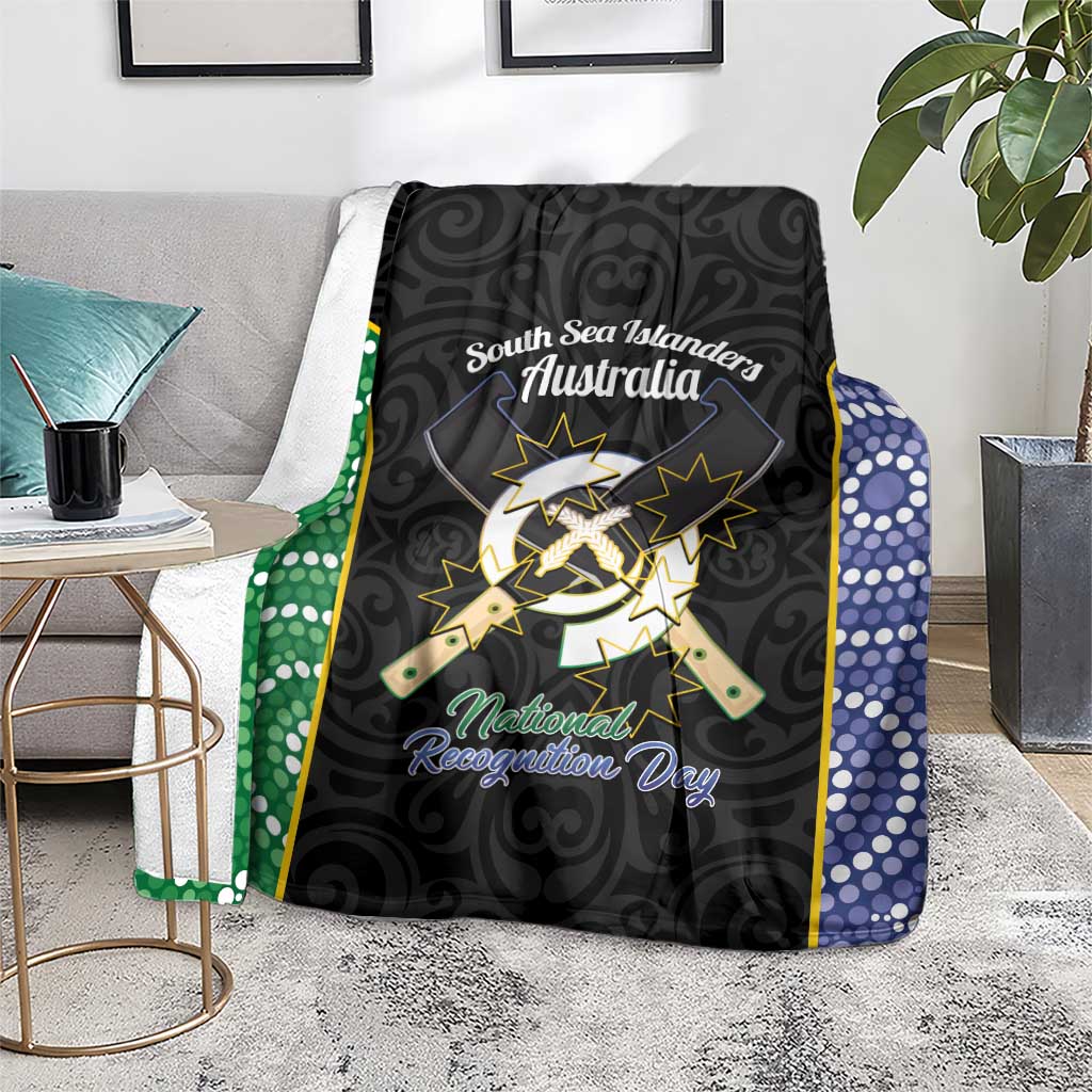 South Sea Islanders National Recognition Day Blanket Australia Aboriginal Vanuatu Pig Tusk LT14 - Polynesian Pride