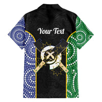 Personalised South Sea Islanders National Recognition Day Family Matching Summer Maxi Dress and Hawaiian Shirt Australia Aboriginal Vanuatu Pig Tusk LT14 - Polynesian Pride