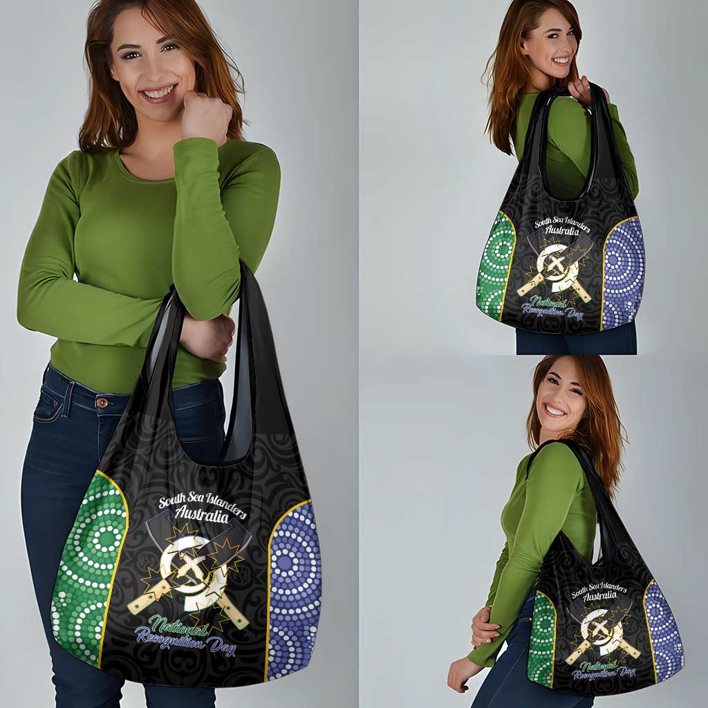 Personalised South Sea Islanders National Recognition Day Grocery Bag Australia Aboriginal Vanuatu Pig Tusk