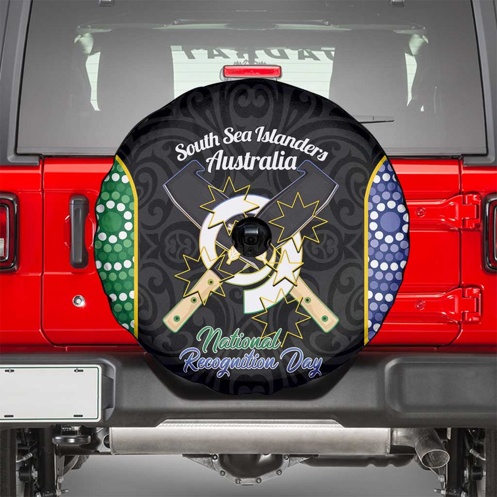South Sea Islanders National Recognition Day Spare Tire Cover Australia Aboriginal Vanuatu Pig Tusk LT14 - Polynesian Pride