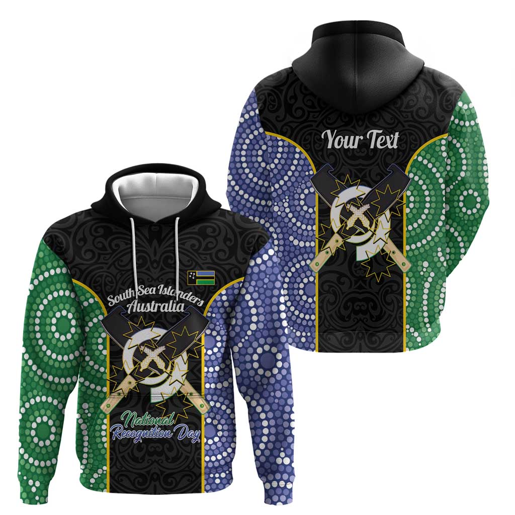 Personalised South Sea Islanders National Recognition Day Zip Hoodie Australia Aboriginal Vanuatu Pig Tusk