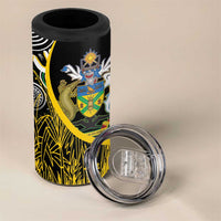 Australian South Sea Islanders National Recognition Day 4 in 1 Can Cooler Tumbler Solomon Islands And Vanuatu Culture LT14 - Polynesian Pride
