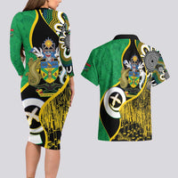 Australian South Sea Islanders National Recognition Day Couples Matching Long Sleeve Bodycon Dress and Hawaiian Shirt Solomon Islands And Vanuatu Culture LT14 - Polynesian Pride