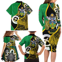 Australian South Sea Islanders National Recognition Day Family Matching Long Sleeve Bodycon Dress and Hawaiian Shirt Solomon Islands And Vanuatu Culture LT14 - Polynesian Pride