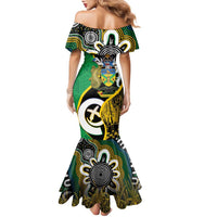 Australian South Sea Islanders National Recognition Day Family Matching Mermaid Dress and Hawaiian Shirt Solomon Islands And Vanuatu Culture LT14 - Polynesian Pride