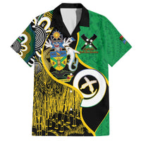 Australian South Sea Islanders National Recognition Day Family Matching Off The Shoulder Long Sleeve Dress and Hawaiian Shirt Solomon Islands And Vanuatu Culture LT14 Dad's Shirt - Short Sleeve Black - Polynesian Pride