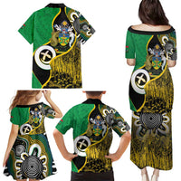 Australian South Sea Islanders National Recognition Day Family Matching Puletasi and Hawaiian Shirt Solomon Islands And Vanuatu Culture LT14 - Polynesian Pride