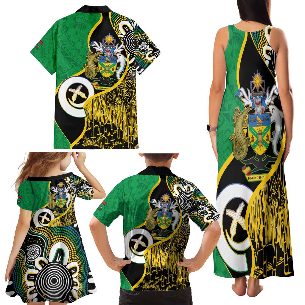 Australian South Sea Islanders National Recognition Day Family Matching Tank Maxi Dress and Hawaiian Shirt Solomon Islands And Vanuatu Culture LT14 - Polynesian Pride