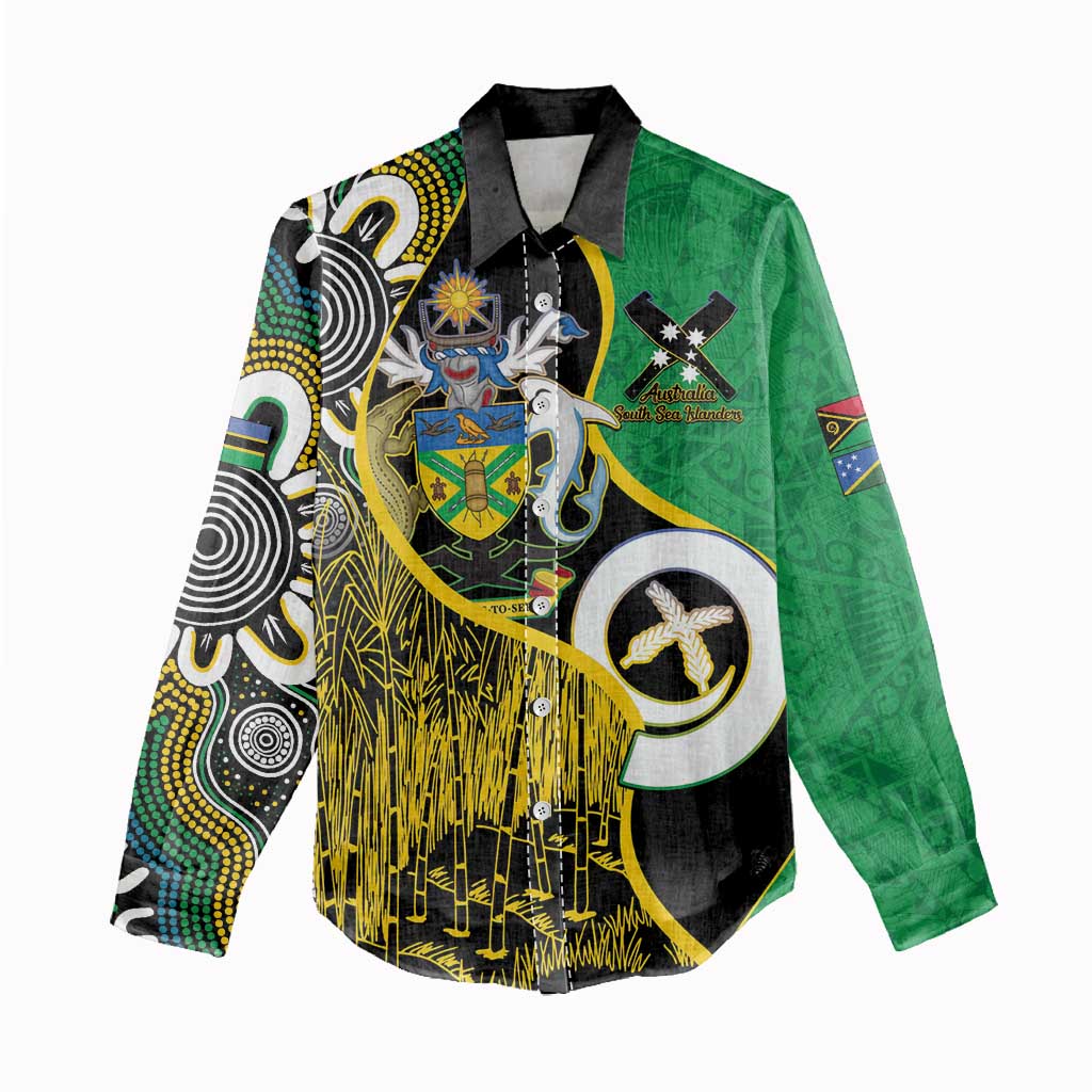 Australian South Sea Islanders National Recognition Day Women Casual Shirt Solomon Islands And Vanuatu Culture LT14 - Polynesian Pride