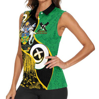 Australian South Sea Islanders National Recognition Day Women Sleeveless Polo Shirt Solomon Islands And Vanuatu Culture LT14 - Polynesian Pride