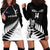 Personalised New Zealand Silver Fern Rugby Hoodie Dress All Black Go Champions Maori Pattern LT14