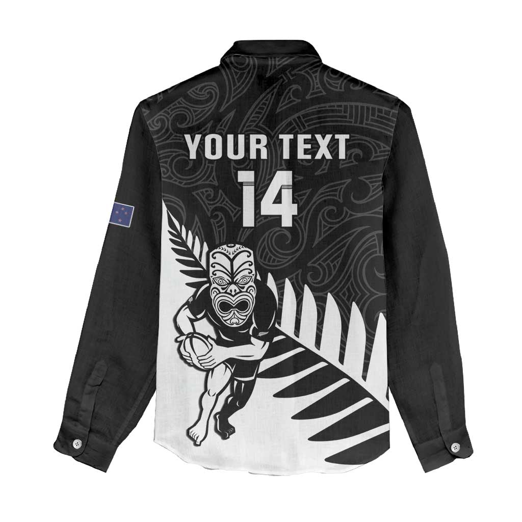 Personalised New Zealand Silver Fern Rugby Women Casual Shirt All Black Go Champions Maori Pattern LT14 - Polynesian Pride