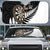 Personalised New Zealand Darts Auto Sun Shade Silver Fern Aotearoa Maori Pattern - Polynesian Pride