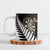 Personalised New Zealand Darts Ceramic Mug Silver Fern Aotearoa Maori Pattern - Polynesian Pride