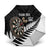 Personalised New Zealand Darts Umbrella Silver Fern Aotearoa Maori Pattern - Polynesian Pride