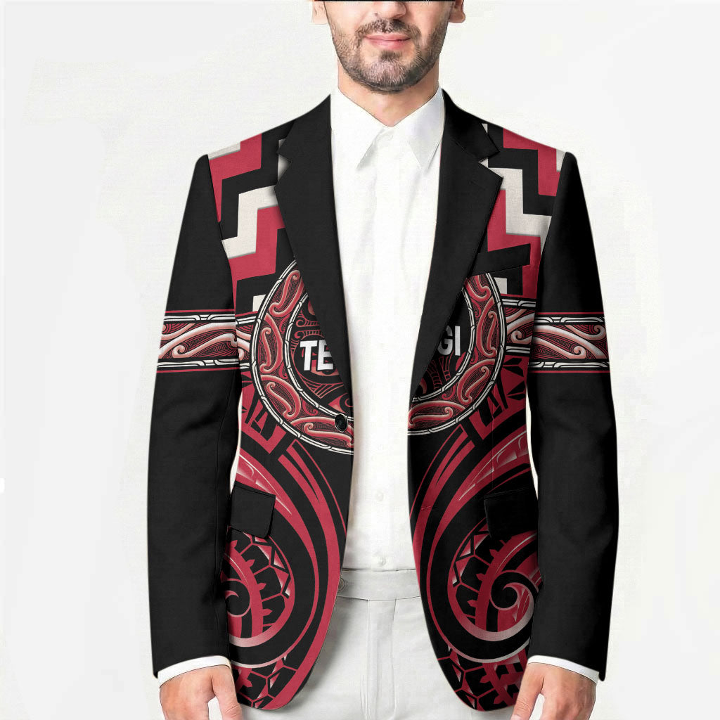 Aotearoa Ngai Te Rangi Personalised Blazer Maori Iwi Poutama Puhoro Tattoo LT14 - Polynesian Pride