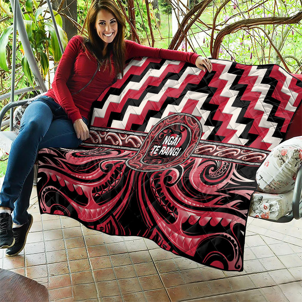 Aotearoa Ngai Te Rangi Quilt Maori Iwi Poutama Puhoro Tattoo LT14 - Polynesian Pride