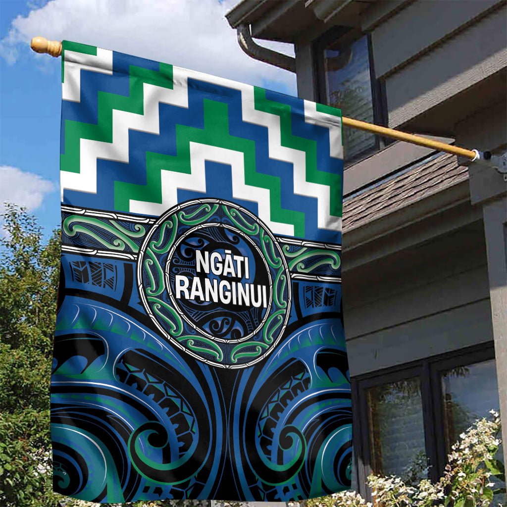 Aotearoa Ngati Ranginui Garden Flag Maori Iwi Poutama Puhoro Tattoo LT14 - Polynesian Pride