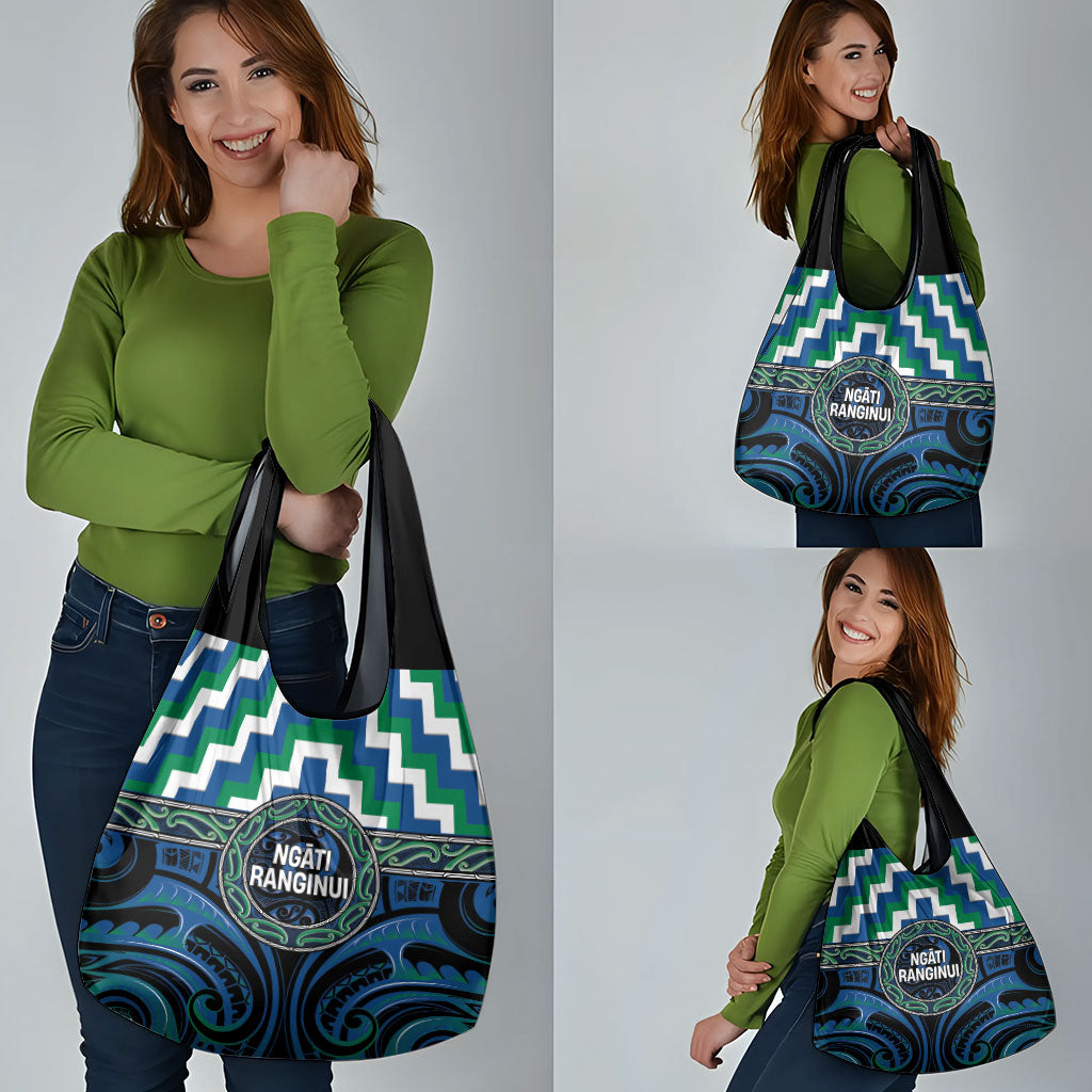 Aotearoa Ngati Ranginui Grocery Bag Maori Iwi Poutama Puhoro Tattoo LT14 - Polynesian Pride