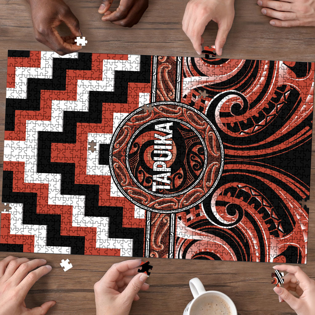 Aotearoa Tapuika Puzzle Maori Iwi Poutama Puhoro Tattoo LT14 - Polynesian Pride