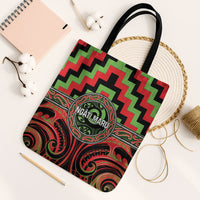 Aotearoa Ngati Maru Tote Bag Maori Iwi Poutama Puhoro Tattoo LT14 Black Strap One Size Red - Polynesian Pride