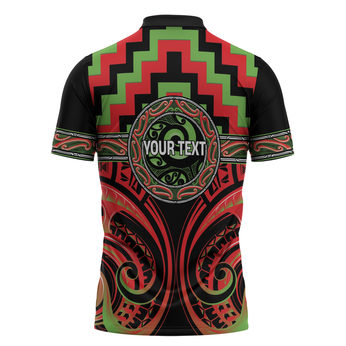Aotearoa Ngati Maru Personalised Zipper Polo Shirt Maori Iwi Poutama Puhoro Tattoo LT14 - Polynesian Pride