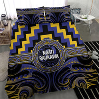 Aotearoa Ngati Raukawa Bedding Set Maori Iwi Poutama Puhoro Tattoo LT14 - Polynesian Pride