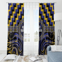 Aotearoa Ngati Raukawa Window Curtain Maori Iwi Poutama Puhoro Tattoo LT14 - Polynesian Pride