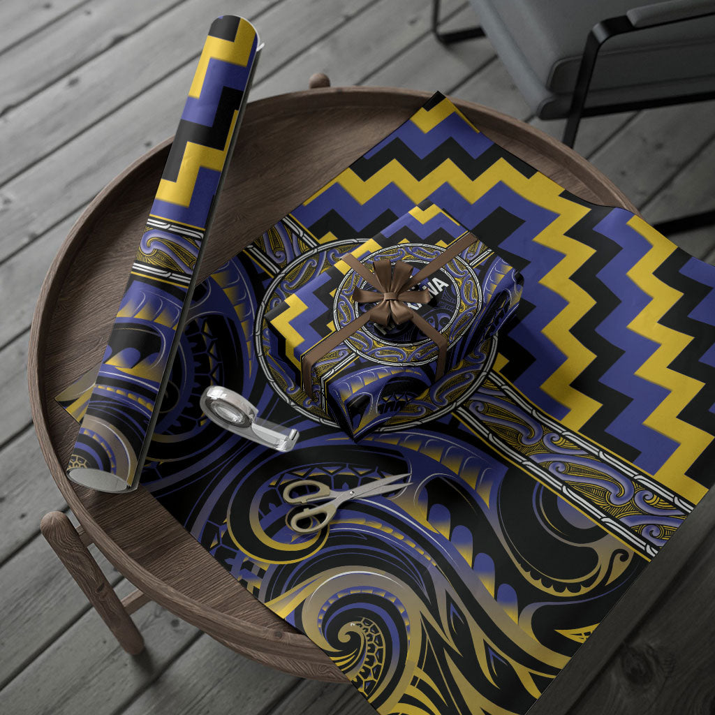 Aotearoa Ngati Raukawa Wrapping Paper Maori Iwi Poutama Puhoro Tattoo LT14 - Polynesian Pride