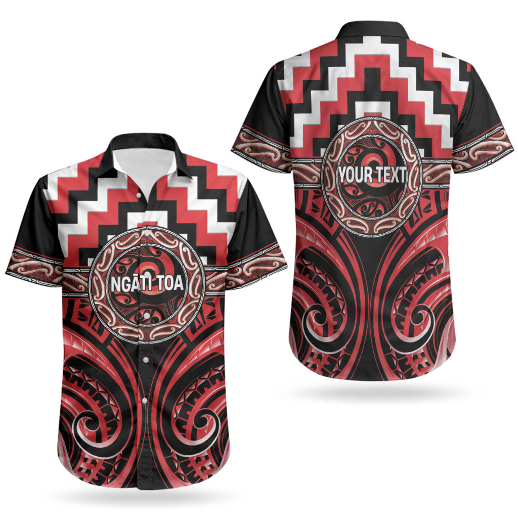 Aotearoa Ngati Toa Personalised Couples Matching Off Shoulder Maxi Dress and Hawaiian Shirt Maori Iwi Poutama Puhoro Tattoo LT14 - Polynesian Pride