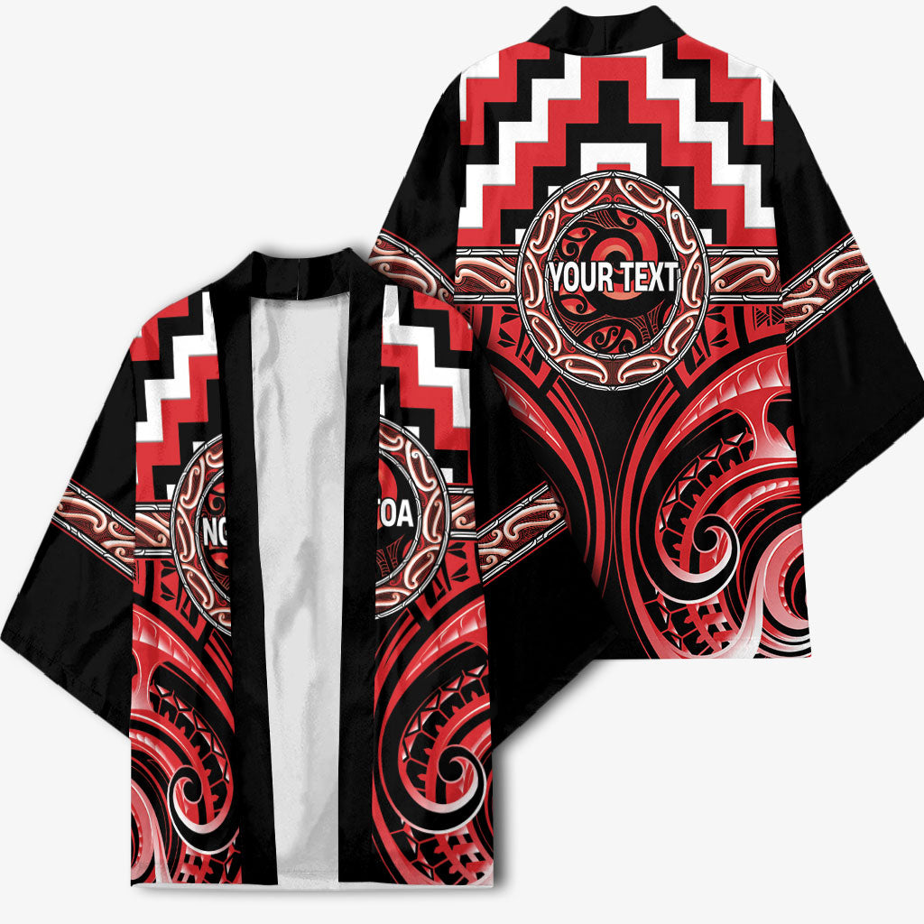 Aotearoa Ngati Toa Personalised Kimono Maori Iwi Poutama Puhoro Tattoo LT14 - Polynesian Pride
