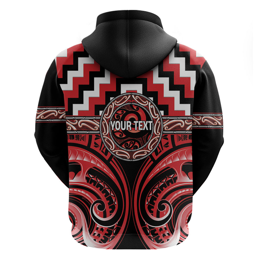 Aotearoa Ngati Toa Personalised Zip Hoodie Maori Iwi Poutama Puhoro Tattoo LT14 - Polynesian Pride