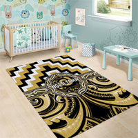Aotearoa Ngati Tama Area Rug Maori Iwi Poutama Puhoro Tattoo LT14 - Polynesian Pride