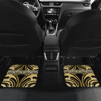 Aotearoa Ngati Tama Personalised Car Mats Maori Iwi Poutama Puhoro Tattoo LT14 Set 2pcs - Back Yellow - Polynesian Pride