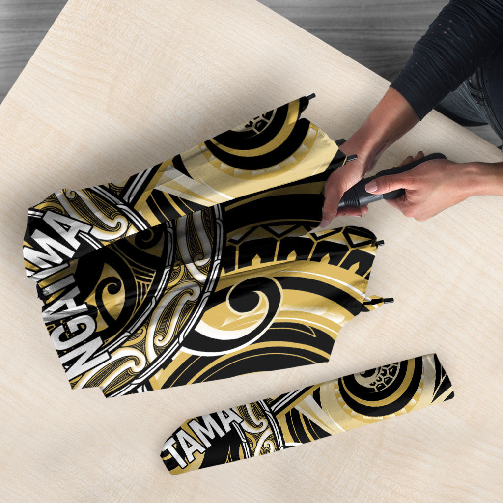 Aotearoa Ngati Tama Umbrella Maori Iwi Poutama Puhoro Tattoo LT14 - Polynesian Pride