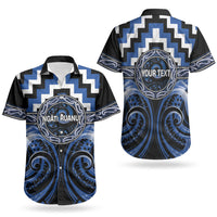 Aotearoa Ngati Ruanui Personalised Couples Matching Puletasi and Hawaiian Shirt Maori Iwi Poutama Puhoro Tattoo LT14 - Polynesian Pride