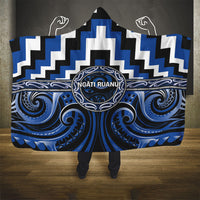 Aotearoa Ngati Ruanui Hooded Blanket Maori Iwi Poutama Puhoro Tattoo LT14 - Polynesian Pride