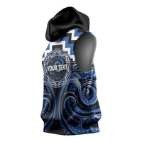Aotearoa Ngati Ruanui Personalised Sleeveless Hoodie Maori Iwi Poutama Puhoro Tattoo LT14 - Polynesian Pride