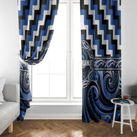 Aotearoa Ngati Ruanui Window Curtain Maori Iwi Poutama Puhoro Tattoo LT14 - Polynesian Pride