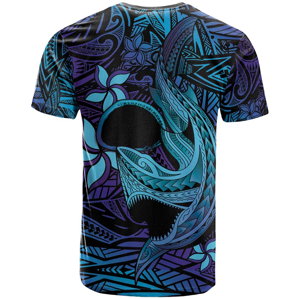 Nukuoro Atoll T Shirt Polynesian Shark Tattoo Purple Gradient Vibes
