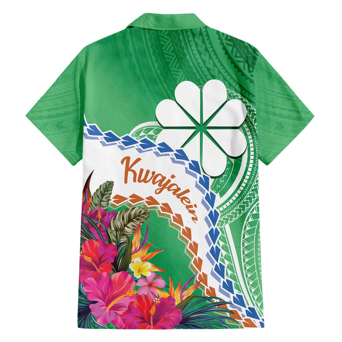 Marshall Islands Kwajalein Atoll Family Matching Puletasi and Hawaiian Shirt Curves Polynesian Mix Tropical Flowers LT14 - Polynesian Pride