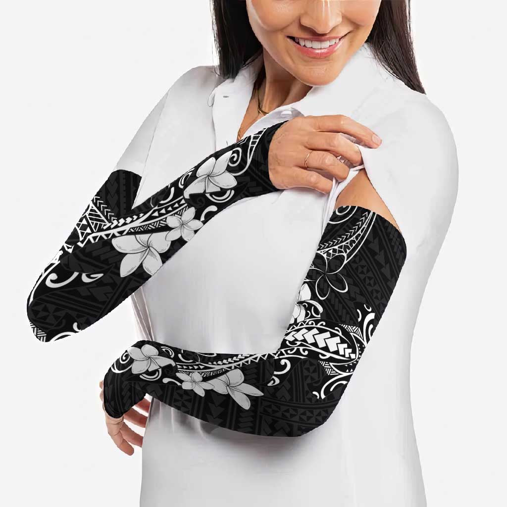 Black Hawaii Arm Sleeves Hammerhead Shark Tattoo Curve Polynesian - Polynesian Pride