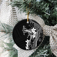 Black Hawaii Ceramic Ornament Hammerhead Shark Tattoo Curve Polynesian - Polynesian Pride