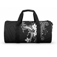 Black Hawaii Duffle Bag Hammerhead Shark Tattoo Curve Polynesian