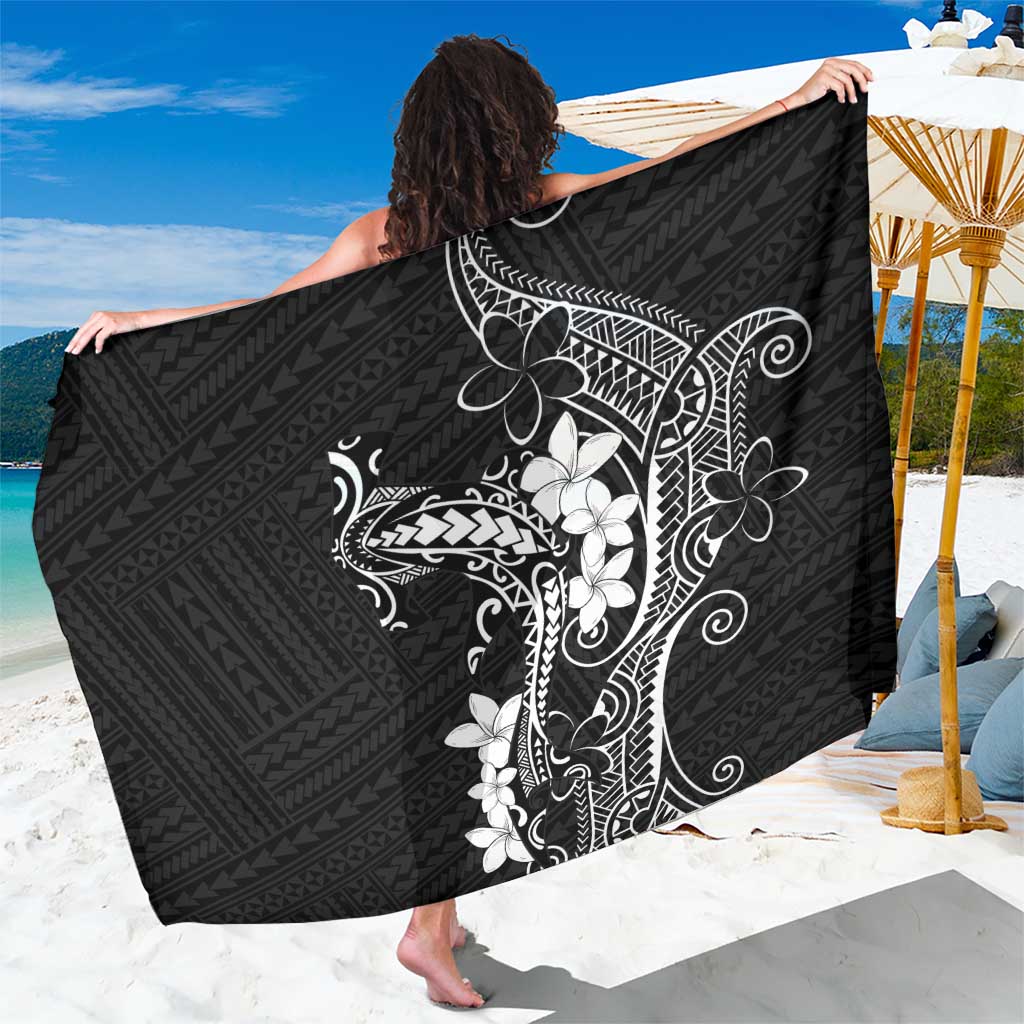 Black Hawaii Sarong Hammerhead Shark Tattoo Curve Polynesian - Polynesian Pride