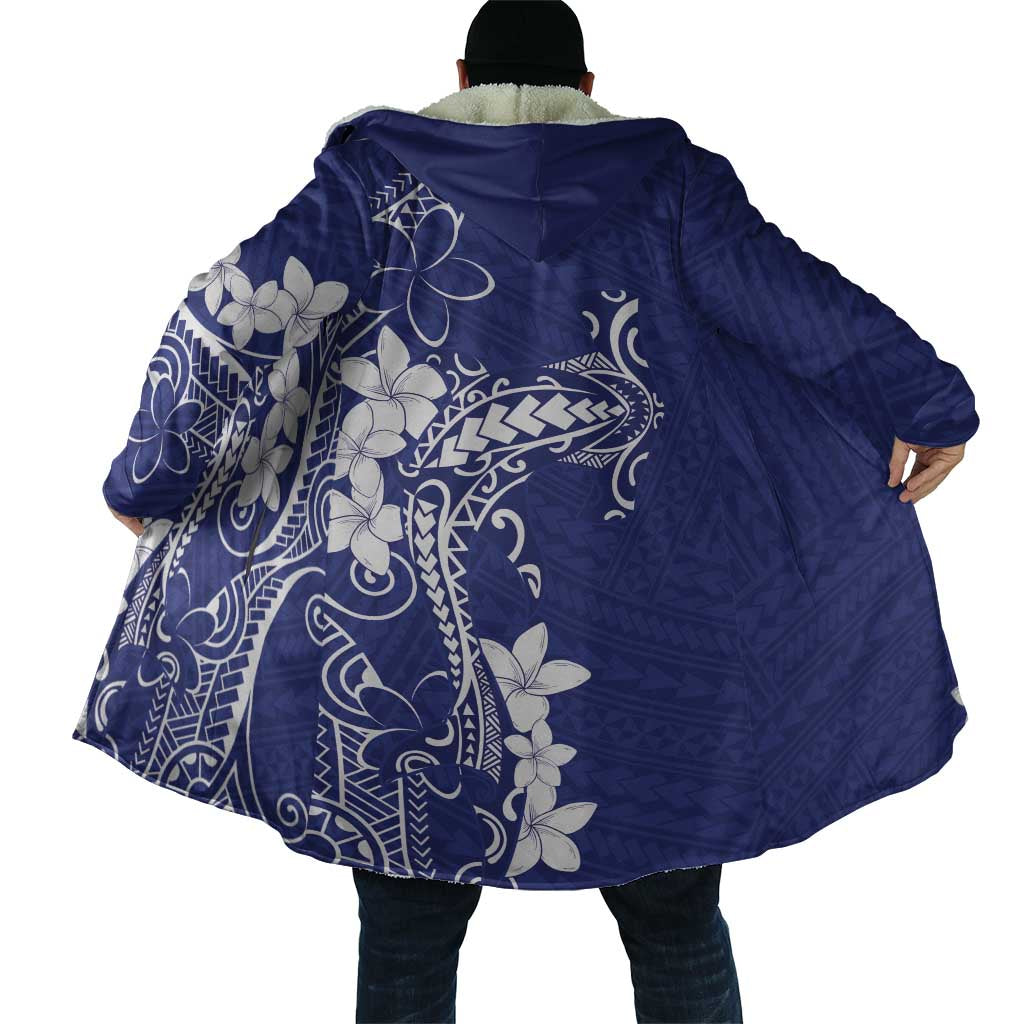 Blue Hawaii Cloak Hammerhead Shark Tattoo Curve Polynesian - Polynesian Pride