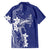Blue Hawaii Hawaiian Shirt Hammerhead Shark Tattoo Curve Polynesian - Polynesian Pride